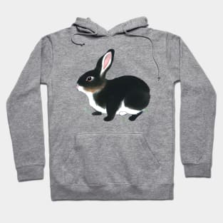 Japanese Rabbit Mini Rex Bunny Wanderlusting in the Nature Hoodie